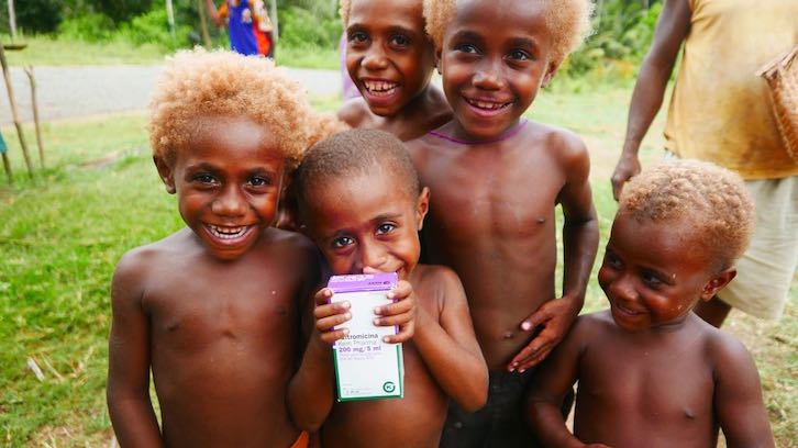 Donación para la erradicación del Pian en Papua Nueva Guinea