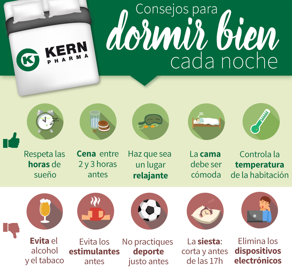 Consejos para dormir bien por la noche