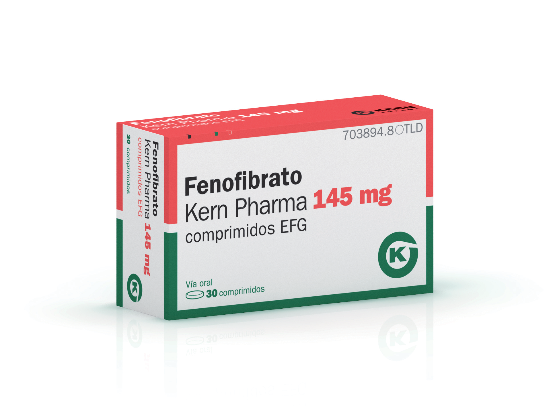 Fenofibrato Kern Pharma EFG 145 mg, 30 compr.