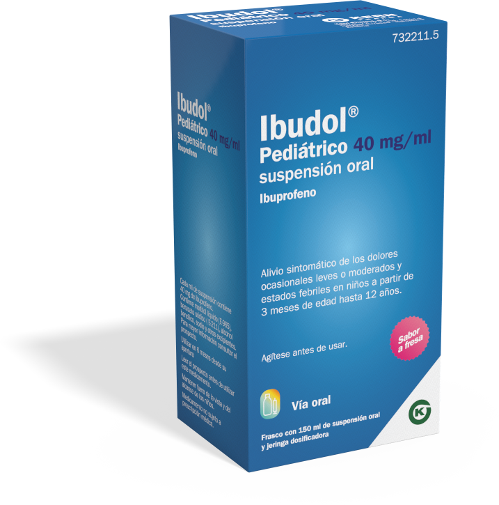 Ibudol pediatrico 40 mg ml suspension oral 150 ml