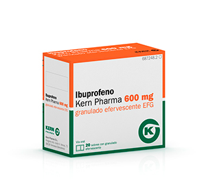 estudiar El camarero Peregrinación Ibuprofeno Kern Pharma EFG 600 mg, 20 sobres