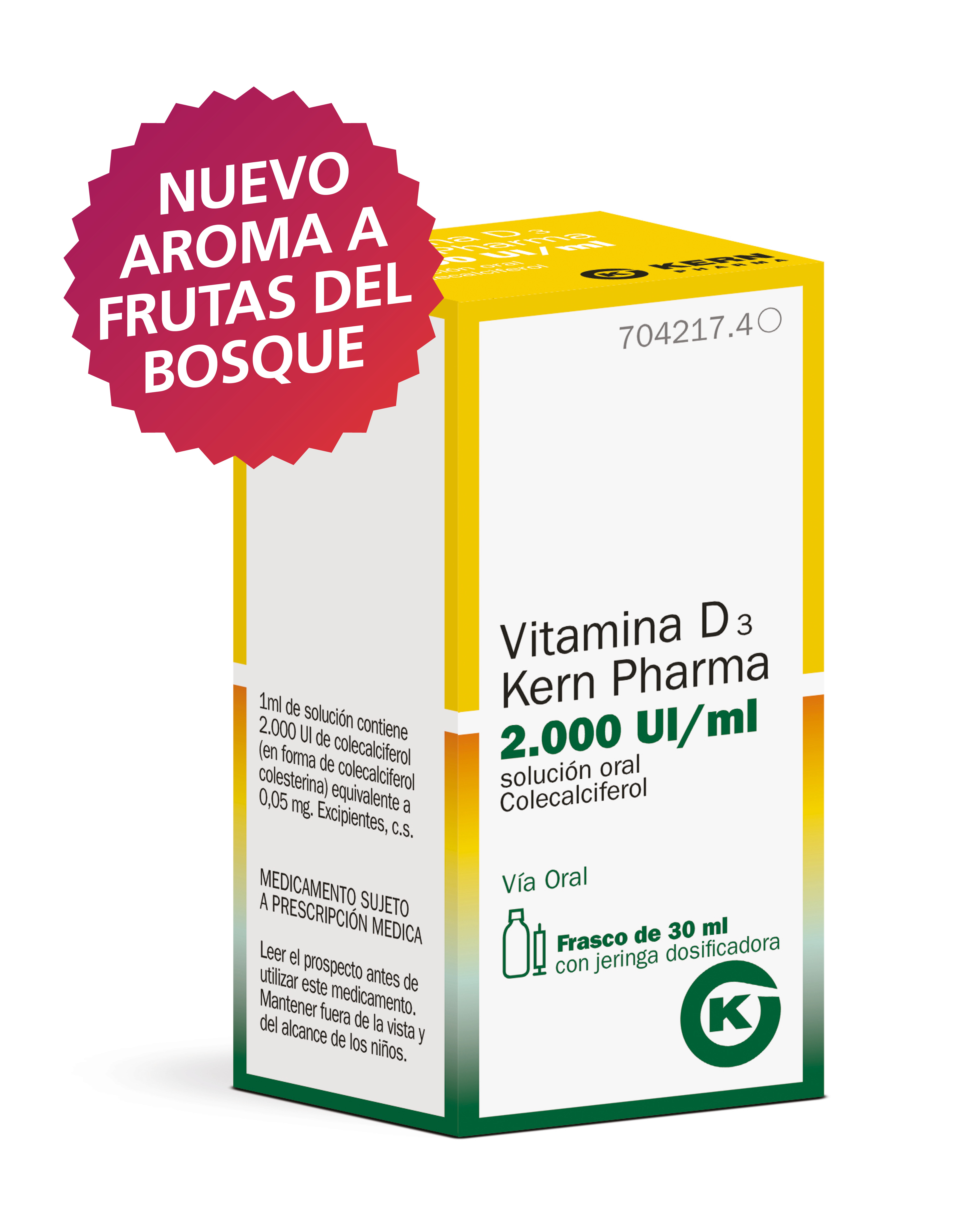 Ml A Ul Vitamina D3 Kern Pharma 30 ml, 2000 Ul-ml