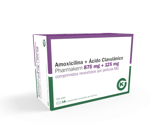 Amoxicilina + Ácido Clavulânico Pharmakern 875 mg + 125 mg