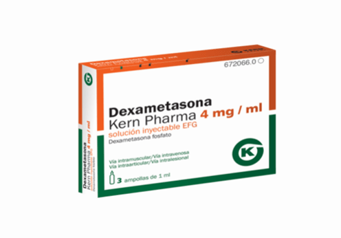 Dexametasona Kern Pharma EFG 4 mg/ml, 3 amp. 1 ml