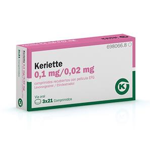 Keriette EFG 0,1 mg/0,02 mg, 3 x 21 compr. recub.