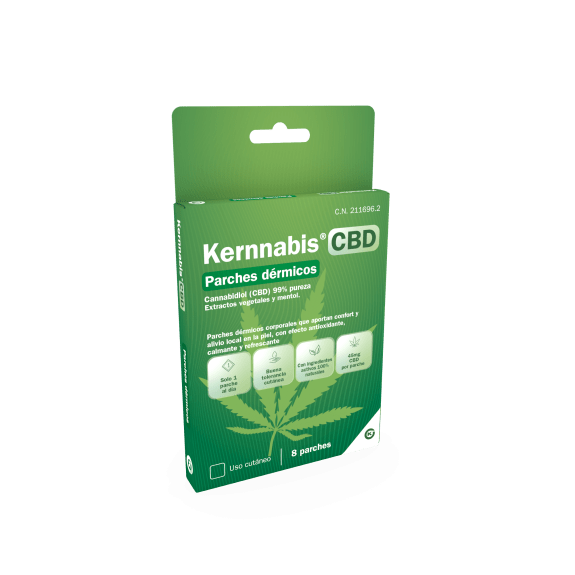 KERNNABIS® CBD PARCHES DÉRMICOS 8 unidades