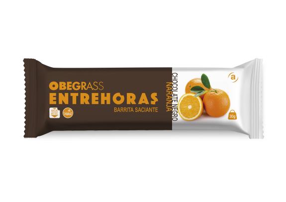 Obegrass entrehoras chocolate negro y naranja