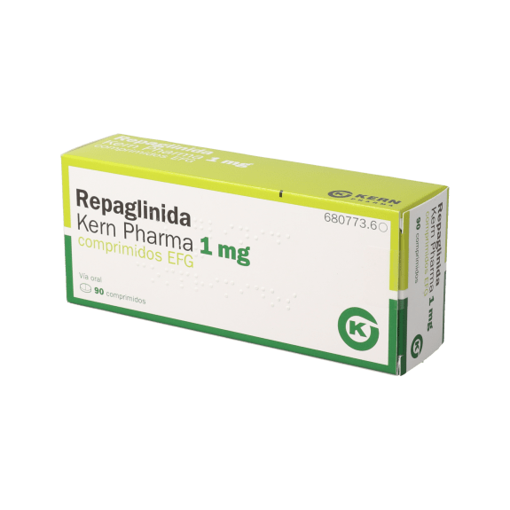 Repaglinida Kern Pharma EFG 1 mg, 90 comprimidos