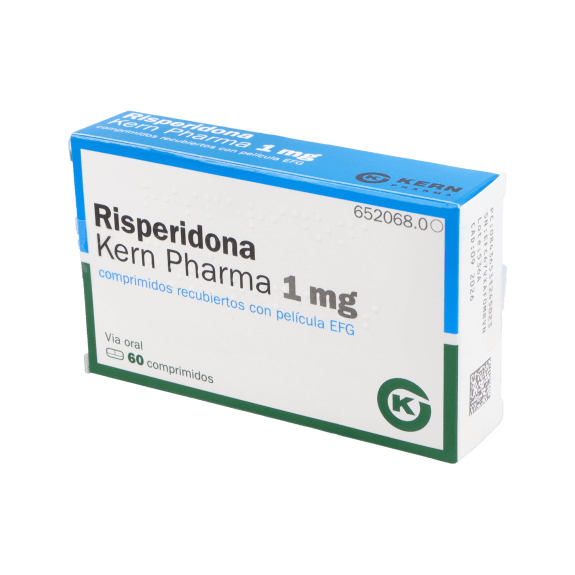 Risperidona Kern Pharma EFG 1 mg, 60 compr. recub.