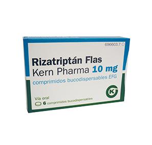 Rizatriptan Flas Kern Pharma EFG 10 mg, 6 compr. buco.