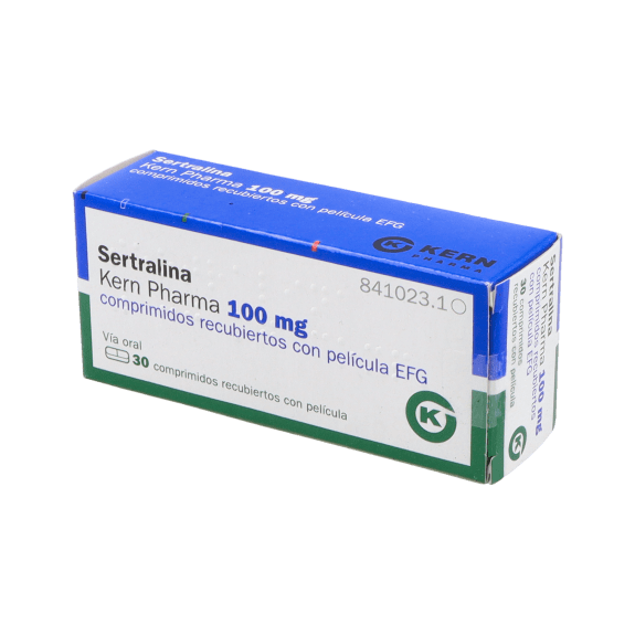 Sertralina Kern Pharma EFG 100 mg, 30 compr. recub.