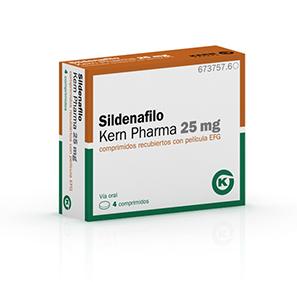 673757.6 Sildenafilo Kern Pharma EFG 25 mg, 4 compr. recub.