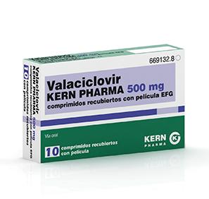 669132.8 Valaciclovir Kern Pharma EFG 500 mg 10 compr. recub.