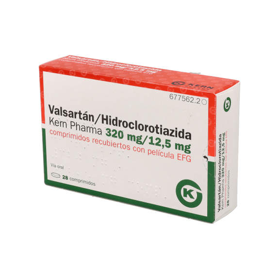 Valsartán Hidroclorotiazida Kern Pharma EFG 320 mg-12,5 mg, 28 compr. recub.