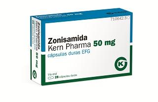 Zonisamida 50 mg cápsulas duras