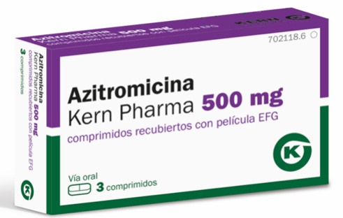 Azitromicina Kern Pharma EFG 500 mg, 3 comp. recub.