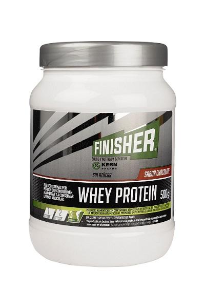 Finisher® WHEY PROTEIN, bote de 500 gramos, sabor chocolate