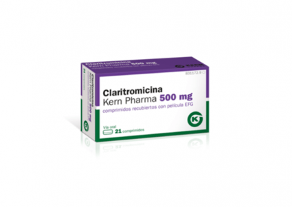 Claritromicina Kern Pharma EFG 500 mg, 21 compr. recub.