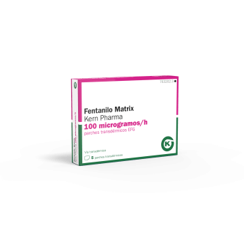 Fentanilo Matrix Kern Pharma EFG 100 mcg-h, 5 parches transdér.