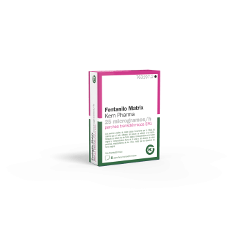 Fentanilo Matrix Kern Pharma EFG 25 mcg-h, 5 parches transdér.