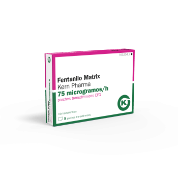 Fentanilo Matrix Kern Pharma EFG 75 mcg-h, 5 parches transdér.