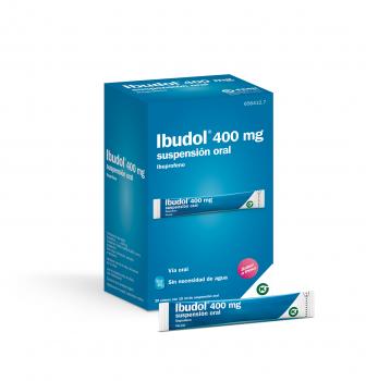 Ibudol Stickpack 400 mg suspensión oral, 20 sobres 10 ml