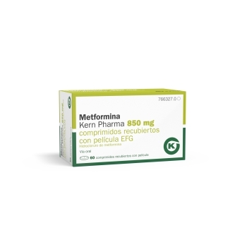 Mertformina Kern Pharma 850 mg, 60 comprimidos 