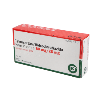 Telmisartan-Hidroclorotiazido Kern Pharma EFG 80 mg-25 mg, 28 compr.