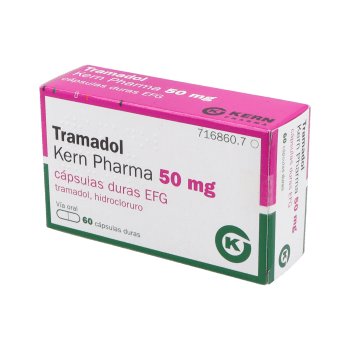 Tramadol Kern Pharma EFG 50 mg, 60 cáps.